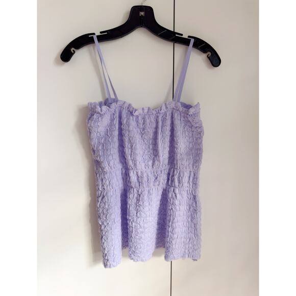 Zara Womens Lilac Tank Top Size Small Peplum - Picture 4 of 10